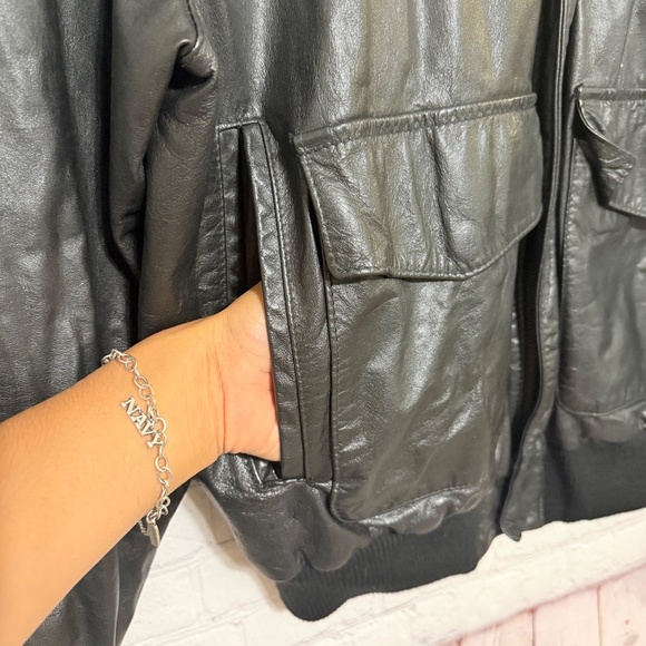 80’s Vintage Gino Di Giorgio Leather Biker Jacket - Picture 5 of 14